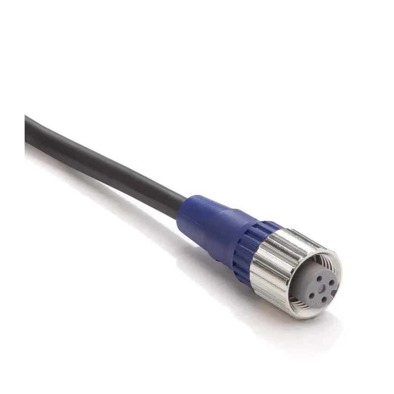 Omron Sensor Actuator Cable Female 4-Way M12 Connector, Blue Polybutylene Terephthalate Jacket, 10 m Length XS2F-LM12PVC4S10M