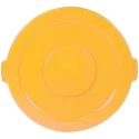 Rubbermaid Commercial Products Yellow Polyethylene Bin Lid 565 mm Diameter, 41 mm Height FG263100YEL