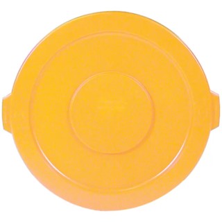 Rubbermaid Commercial Products Yellow Polyethylene Bin Lid 565 mm Diameter, 41 mm Height FG263100YEL