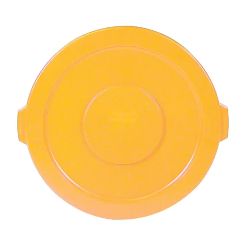 Rubbermaid Commercial Products Yellow Polyethylene Bin Lid 565 mm Diameter, 41 mm Height FG263100YEL