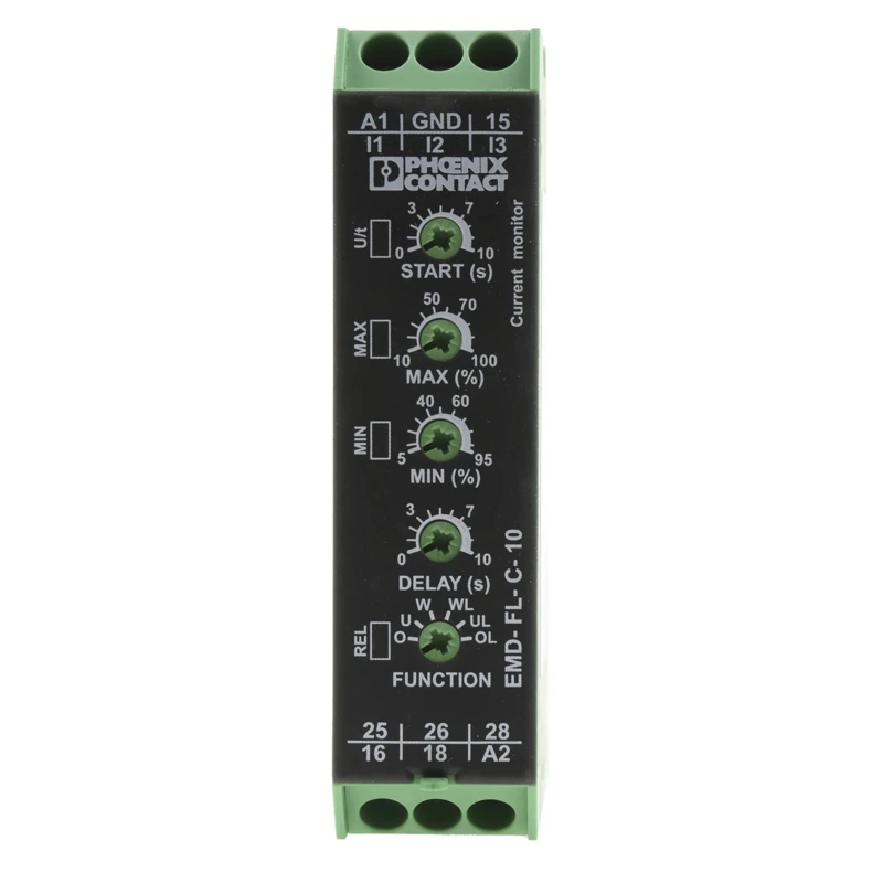 Phoenix Contact Monitoring Relay 1 Phase DPDT DIN Rail, 0A Min Current, 240 V DC 240 V AC 1.5 W Power 2866022