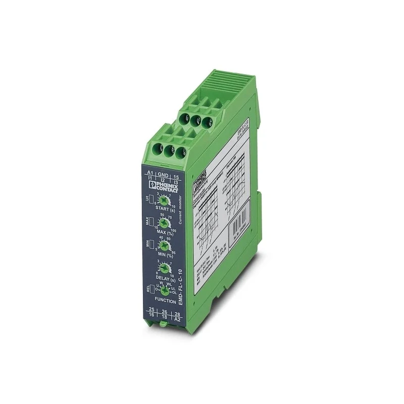 Phoenix Contact Monitoring Relay 1 Phase DPDT DIN Rail, 0A Min Current, 240 V DC 240 V AC 1.5 W Power 2866022