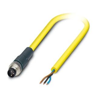 Phoenix Contact Sensor Actuator Cable Male 3 Way Straight to 3 Way Unterminated, 2 m, PVC Jacket, 60V 1406281