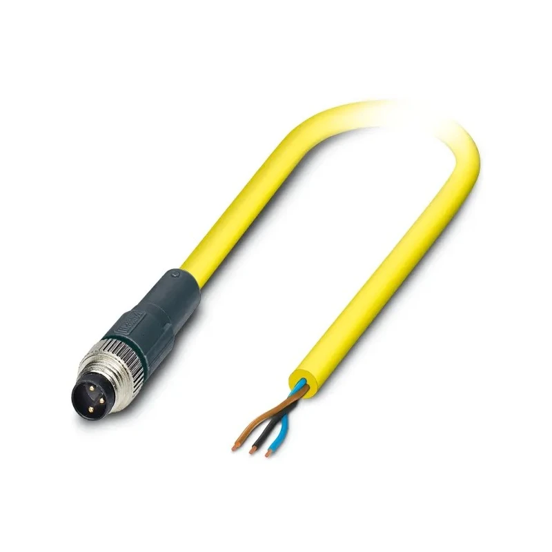 Phoenix Contact Sensor Actuator Cable Male 3 Way Straight to 3 Way Unterminated, 2 m, PVC Jacket, 60V 1406281