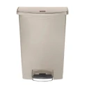 Rubbermaid Commercial Products Slim Jim 90L Beige Pedal Polyethylene, Polypropylene Waste Bin 1883552