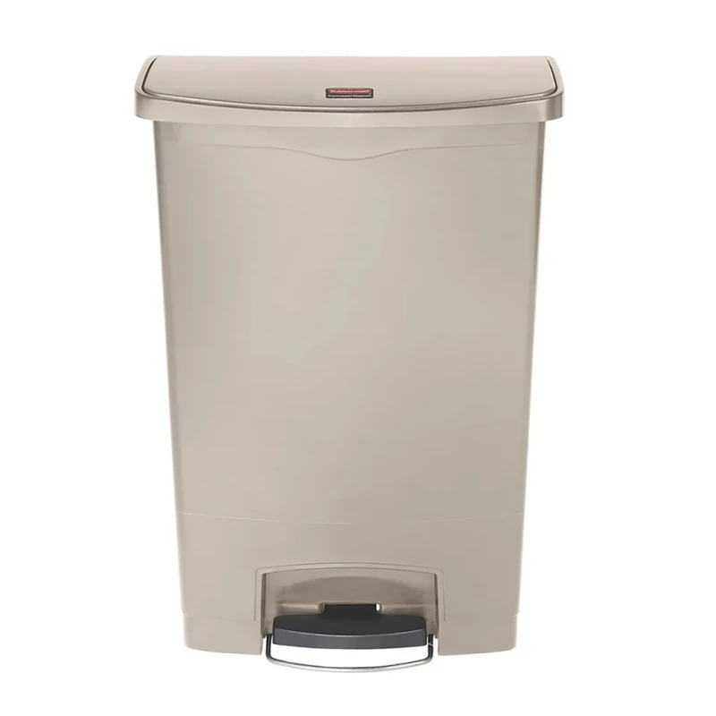Rubbermaid Commercial Products Slim Jim 90L Beige Pedal Polyethylene, Polypropylene Waste Bin 1883552