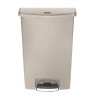Rubbermaid Commercial Products Slim Jim 90L Beige Pedal Polyethylene, Polypropylene Waste Bin 1883552