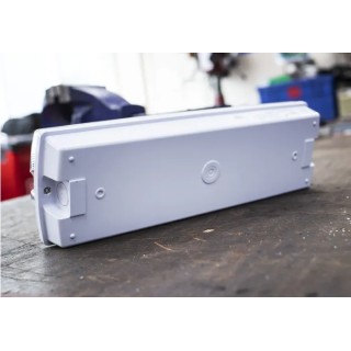 RS PRO LED Emergency Lighting Bulkhead Maintained 3W 230V IP65 350x117x76mm 795-9378