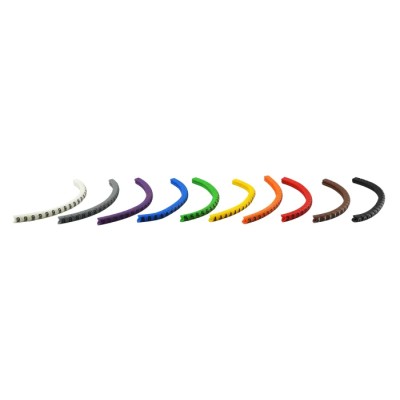 RS PRO Slide-On Cable Marker White Pre-printed "9" for 1.3 mm to 3 mm Cable Diameter 215-3030