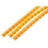 RS PRO Clip-On Cable Marker Yellow Polyamide 66 Pre-printed A to M Black 812-1240