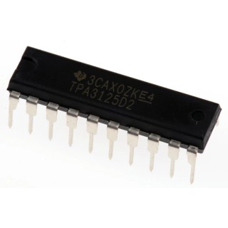Texas Instruments 2-Channel Class D Audio Amplifier IC, 20-Pin PDIP, 10W Output Power TPA3125D2N