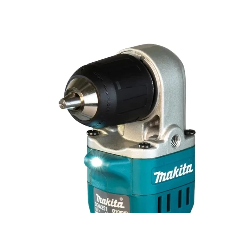 Makita Cordless Angled Drill 18 V Brushed Motor Keyless Chuck 1800rpm DDA351Z