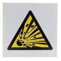 RS PRO Hazard Warning Sign Label Self-Adhesive Vinyl 100mm x 100mm ISO 7010 813-4432