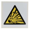 RS PRO Hazard Warning Sign Label Self-Adhesive Vinyl 100mm x 100mm ISO 7010 813-4432