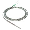 Omron Smooth Tube J Type Temperature Sensor 6 mm Diameter, 100 mm Length, 0 °C to 400 °C, Stainless Steel E52-ELTJ6-100-2-A