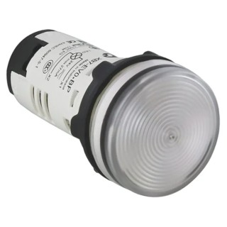 Schneider Electric Panel Mount Clear LED Pilot Light Harmony XB7 22 mm Cutout 120V ac LED Round XB7EV07GP