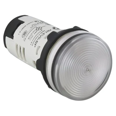 Schneider Electric Panel Mount Clear LED Pilot Light Harmony XB7 22 mm Cutout 120V ac LED Round XB7EV07GP