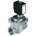 Burkert 2 Port Normally Open Stainless Steel Solenoid Valve 24V DC, 40mm Orifice, 16 Bar Max Pressure 228402