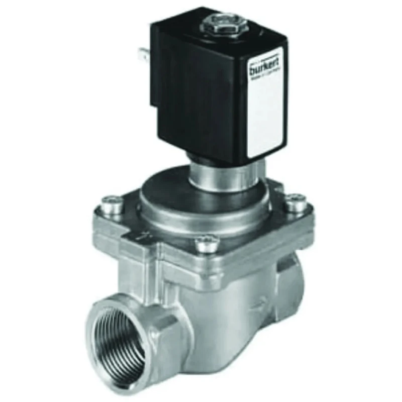 Burkert 2 Port Normally Open Stainless Steel Solenoid Valve 24V DC, 40mm Orifice, 16 Bar Max Pressure 228402