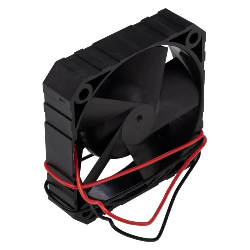 Micronel Axial Fan 12V DC, 22 m³/h Air Flow, 1.08 W Power, 90 mA Max, 62 mm Frame Size F62MM-9