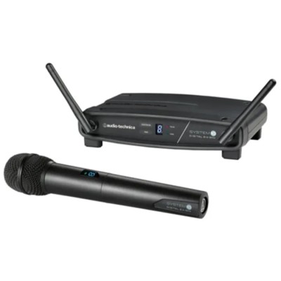 Audio-Technica Dynamic Wireless Microphone 20Hz 30m Operating Range with Digital 24-bit/48kHz Audio ATW1102