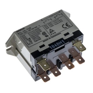 Omron Power Relay DPST, 25A Switching Current, 250V AC, Quick Connect Terminals G7L-2A-TUB 200/240VAC