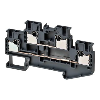 Omron DIN Rail Terminal Block 2-Way, 14AWG Wire, 17.5A, 600V, Push-in Termination XW5T