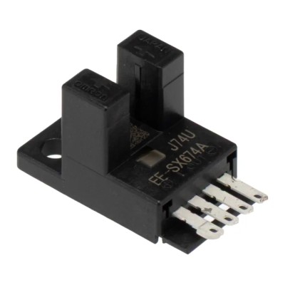 Omron Slotted Optical Switch Spring Screw 5mm Slot Width 4 Pin Transistor Output EE-SX674A