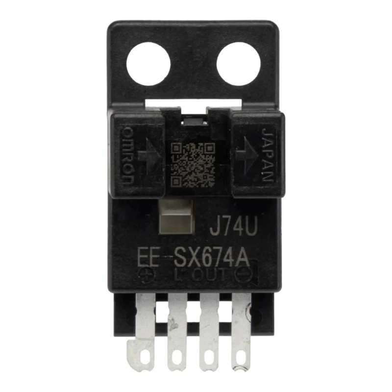 Omron Slotted Optical Switch Spring Screw 5mm Slot Width 4 Pin Transistor Output EE-SX674A