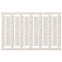 Omron Standard Terminal Blocks Label, 5-Way, 1.5mm² Wire, 17.5A, Push-in Termination XW5Z