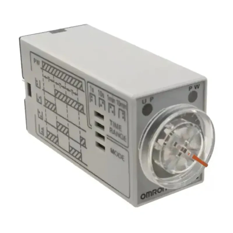 Omron DIN Rail Timer Relay 2-Contact, Multifunction, 24 V DC/AC, 0.1 s to 10 min Interval, DPDT Switch H3YN