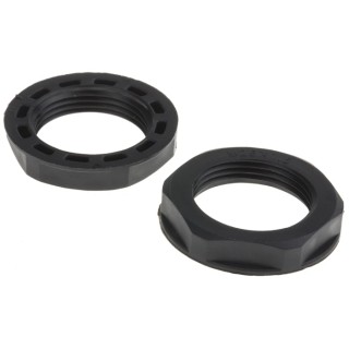 RS PRO Black Polyamide 66 Cable Gland Locknut, M25 Thread, IP68 822-9849
