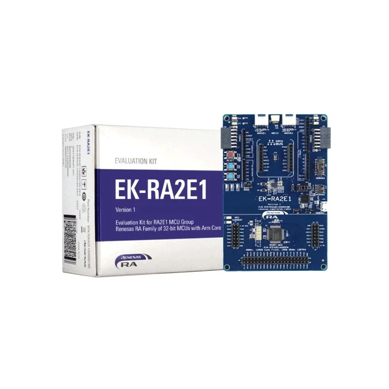 Renesas Electronics EK- RA2E1 MCU Group Evaluation Kit 32 Bit MCU Evaluation Board RTK7EKA2E1S00001BE