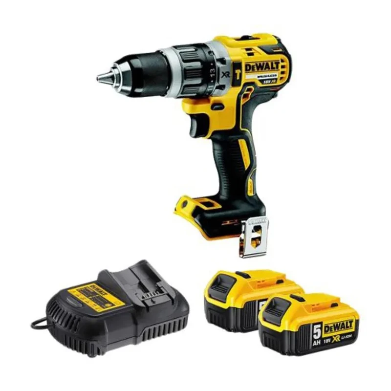 DeWALT XR Keyless 460 W Cordless Hammer Drill 18 V 13 mm 70 Nm Torque Brushless Motor DCD796P2-GB