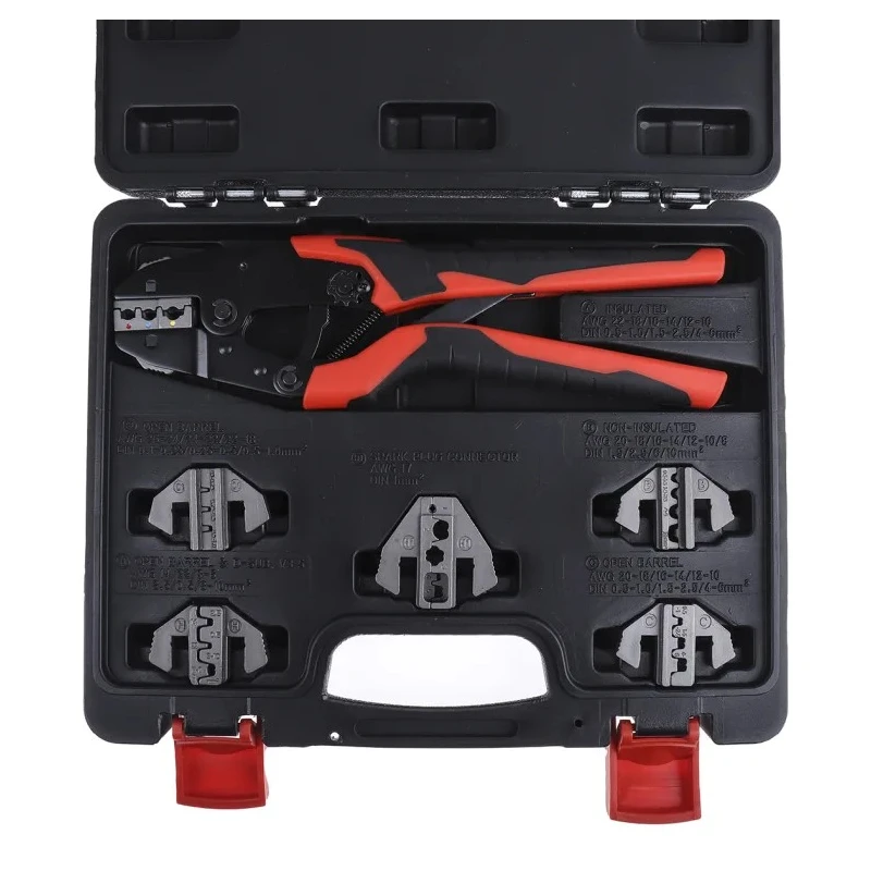 RS PRO 0.1 to 10 mm² Crimp Tool for Insulated Spade Connectors 828-0232