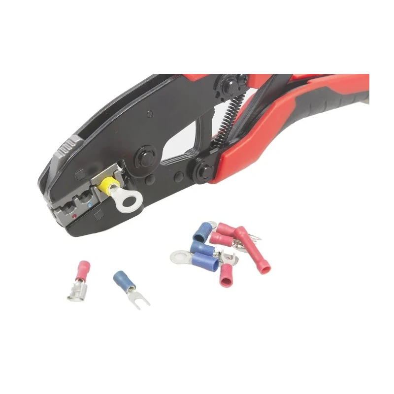 RS PRO 0.1 to 10 mm² Crimp Tool for Insulated Spade Connectors 828-0232