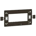 Legrand Plastic Black 2 Gang Frame with ARTEOR™ Support for BS Boxes 80mm Height 145mm Width 5 760 02