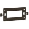 Legrand Plastic Black 2 Gang Frame with ARTEOR™ Support for BS Boxes 80mm Height 145mm Width 5 760 02