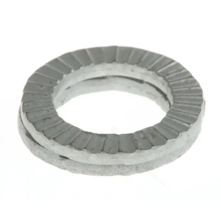 Heico Unalloyed Steel Delta Protect Wedge Lock Washers M8, 13.5mm External Diameter, 2.7mm Thickness, Grade A4 H-HLS-8