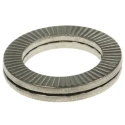 Heico Stainless Steel Wedge Lock Washers, M16, Stainless Steel Grade A4, Thickness 3.6mm H-HLS-16S