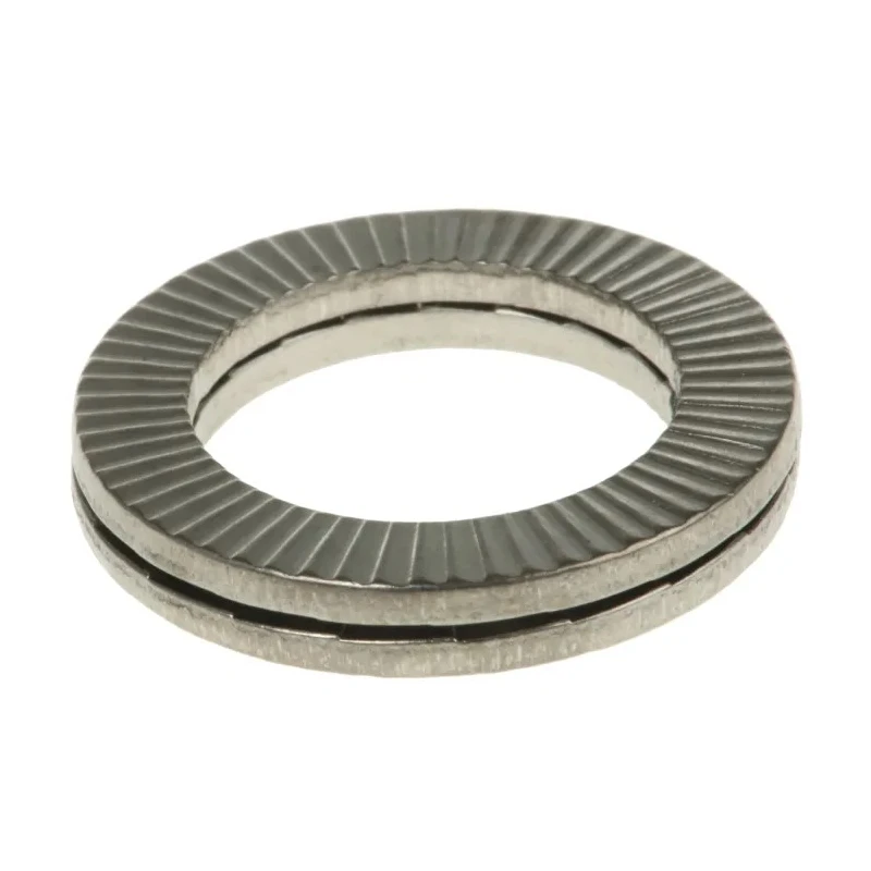 Heico Stainless Steel Wedge Lock Washers, M16, Stainless Steel Grade A4, Thickness 3.6mm H-HLS-16S