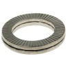 Heico Stainless Steel Wedge Lock Washers, M16, Stainless Steel Grade A4, Thickness 3.6mm H-HLS-16S