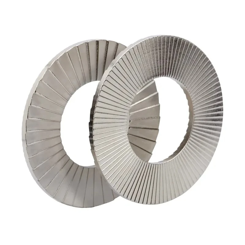 Heico Stainless Steel Wedge Lock Washers, M16, Stainless Steel Grade A4, Thickness 3.6mm H-HLS-16S