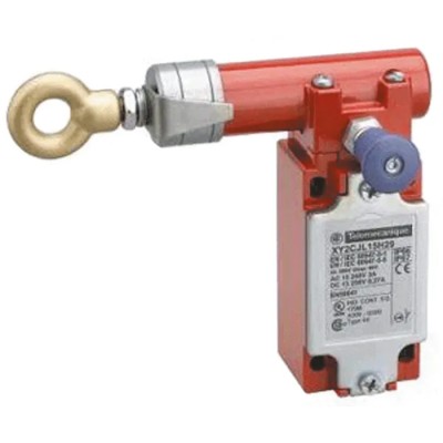 Telemecanique Sensors Rope Pull Switch, 158 mm Length, Left Side Mounting, 1 NO/1 NC Contact Configuration, IP66/IP67 XY2CJ