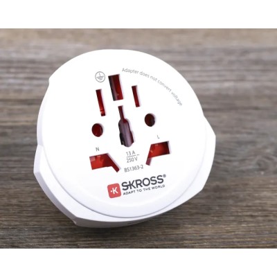 SKROSS Travel Adapter Japan USA China Switzerland Australia Italy UK Europe 13A 250V 16A Max Load Type F German 824-6080