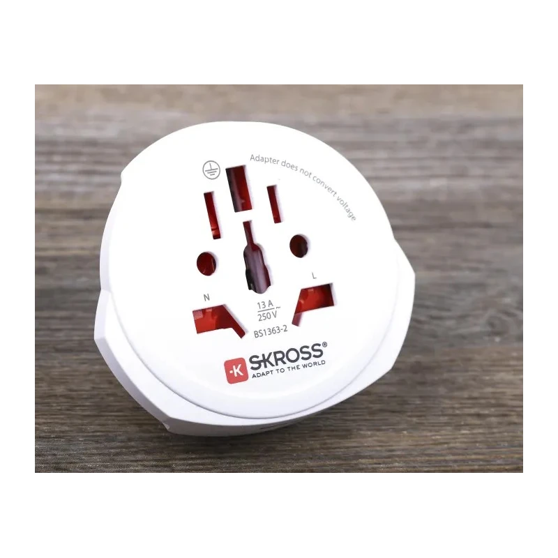 SKROSS Travel Adapter Japan USA China Switzerland Australia Italy UK Europe 13A 250V 16A Max Load Type F German 824-6080