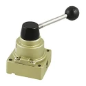 SMC Lever Pneumatic Manual Control Valve VH200 Series, NPT Rc 1/4, 4/3 Valve Function, 1 Mpa Max Pressure 