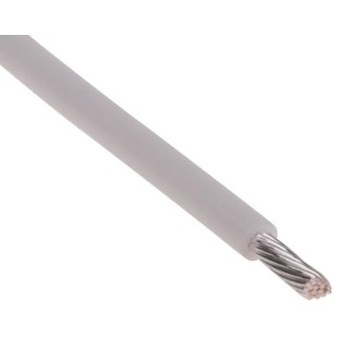 RS PRO White 0.6 mm² 20 AWG Hook Up Wire, 19/0.2 mm Core Strands, 100 m Length, Silver Plated Copper Conductor 841-7447
