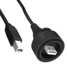 Bulgin Buccaneer Sealed USB Cable Male USB Type A to Male USB B 3 m 30V USB 2.0 PX0840/A/3M00