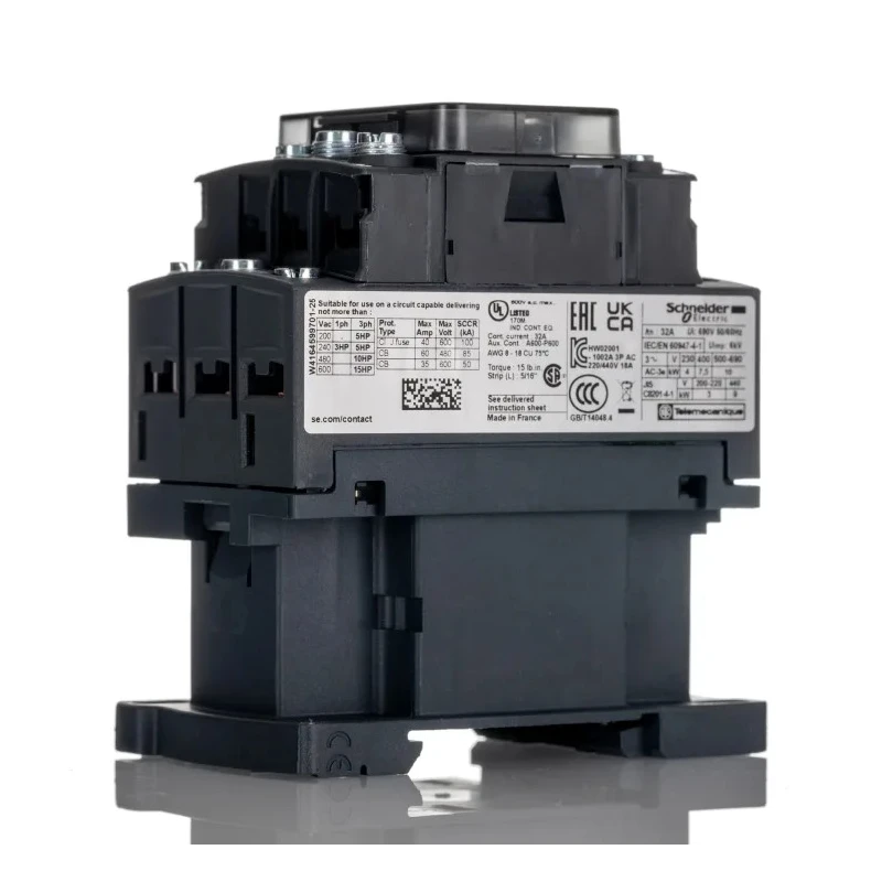 Schneider Electric LC1D Series 3-Pole Contactor 230V AC Coil, 32 A, 7.5 kW Power Rating LC1D186U7